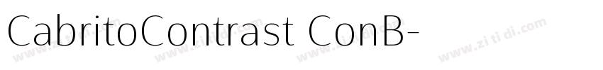 CabritoContrast ConB字体转换